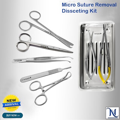 Suture Practice Kit for Medical and Veterinary Tool Students, Startup Suture Kit