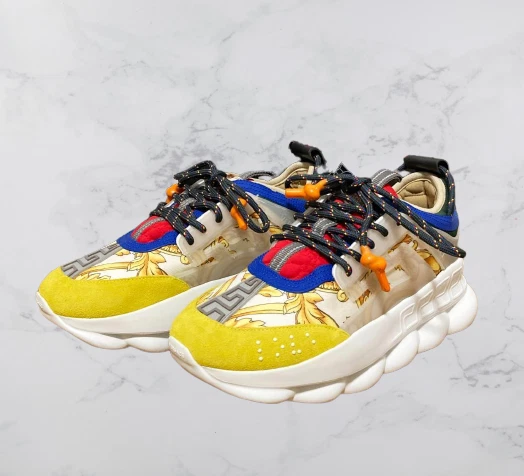 Shop Versace Chain Reaction Sneakers