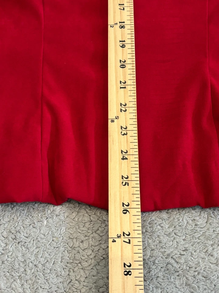 Chaqueta de Terciopelo Briggs New York De Colección Para Mujer 10 Rojo Cremallera Blazer Informal Corpcore Foto 4 de 4