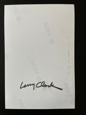 Larry Clark - Original photo - Tiffany Limos - stamped signature