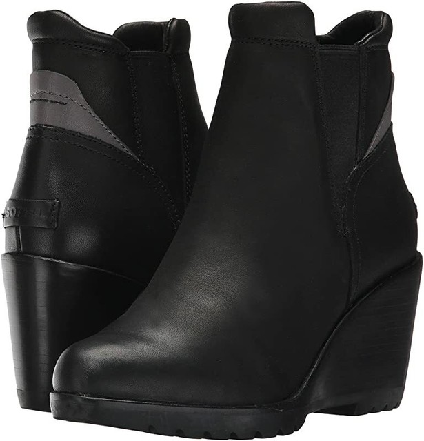sorel after hours chelsea boot black