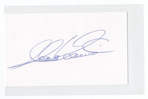 Alex Zanardi Signed 5x3 Autographed Index Card IDC F1 Racing Racer #01