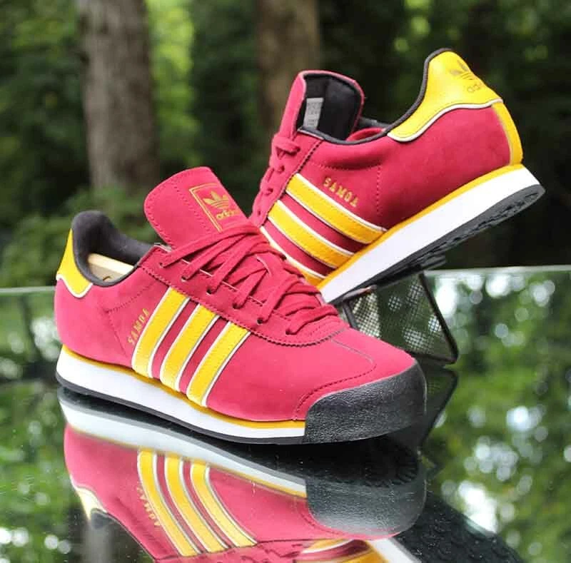 Adidas Originals Samoa Men's Size 6 Burgundy Yellow release S84287 | eBay