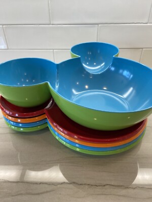 Disney Mickey Mouse Plates Bowl Melamine Zak Designs