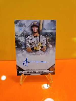 2023 Bowman Sterling Prospect Auto Jackson Merrill #PA-JML San Diego Padres B
