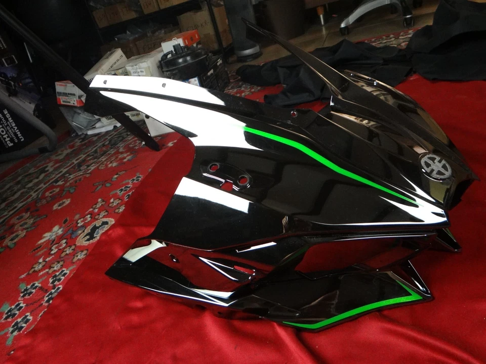 Capucha superior, negra, Kawasaki ZX1000 H2 2015, 55056-5279-51C, 55056-5279-43Z Foto 3 de 4