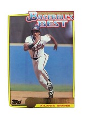1992 Topps McDonalds Baseball's Best #28 David Justice - Atlanta Braves