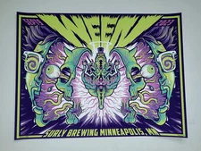 Ween Poster Minneapolis AP Signed x/50 Official Screen Print 2023 Surly Brewing