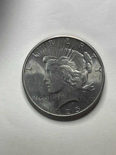 UNC 1925 Peace Silver Dollar Collectible - 82079