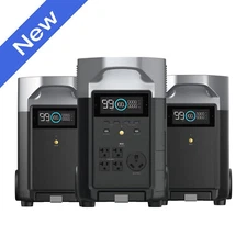 EcoFlow 10.8kWh DELTA Pro Portable Power Station with 2 Extra Battery LiFePO4