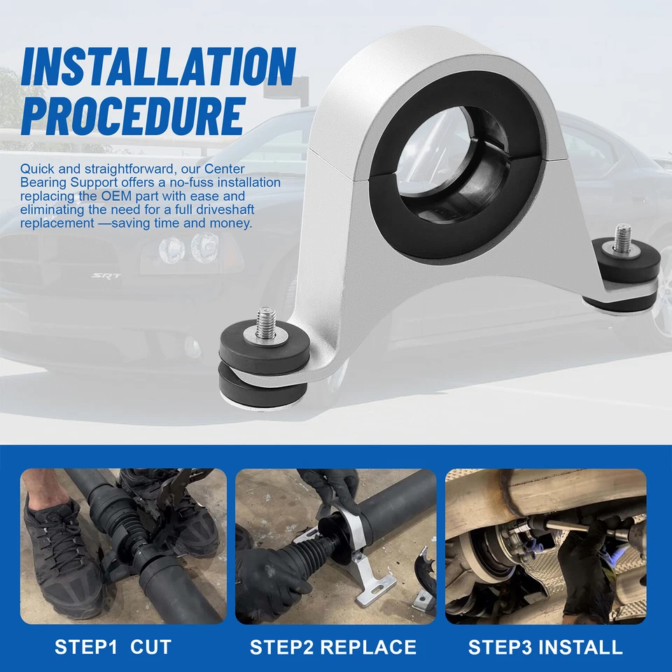 Actualización del soporte del cojinete central del eje de transmisión para Dodge Charger 2005-2014 Foto 4 de 4