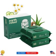 Eco-Friendly Unscented Pet Wipes for Dogs  Cats - 400 Count Hydrating Formula