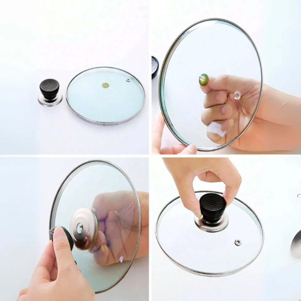 Universal Lid Grip Knob Handle for Pot Pan Heat-Resistant Cookware Replacement - Image 2 of 4