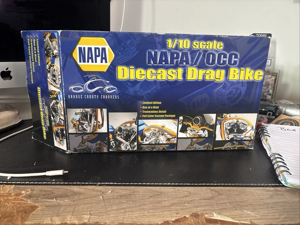 NAPA Orange County Choppers Drag Bike 1/10 Scale OCC RC2 Diecast  - Image 2 of 4