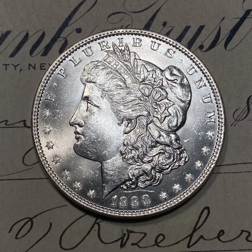 ✯1888 GEM BU Morgan Silver Dollar MS ✯ 1 Choice Mint UNC From Roll Estate Lot ✯