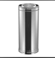 DuraVent DuraPlus All-Fuel Chimney Pip – 6" Diameter x 36" Length - Free Ship