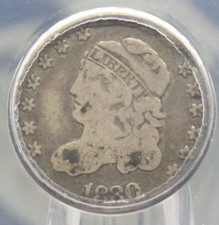 1830 Capped BUST Silver Half Dime H10c ANACS F12 #125 Fine Obsolete ECC&C, Inc.