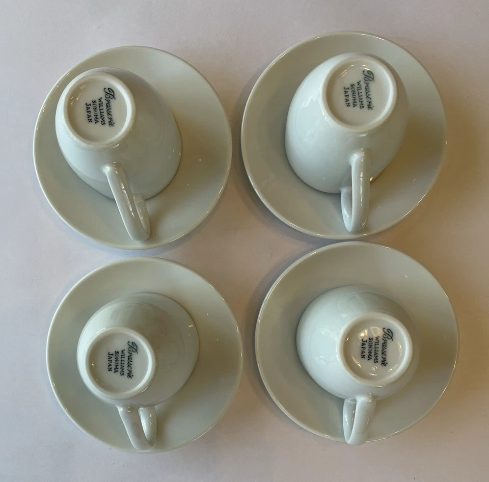 Williams Sonoma Brasserie Espresso Cappuccino Juego de 8 tazas y platillos de café Foto 3 de 4