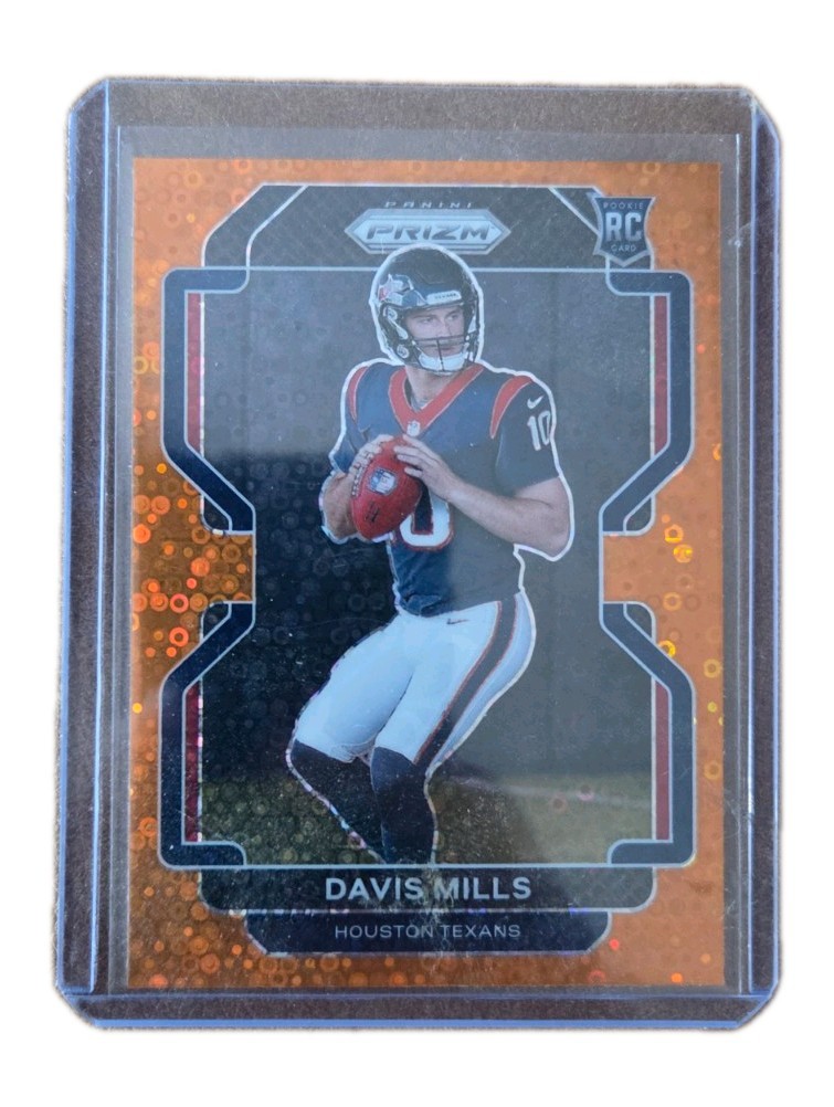 2021 Panini Prizm - Rookie Davis Mills #352 Orange Disco Prizm (RC)