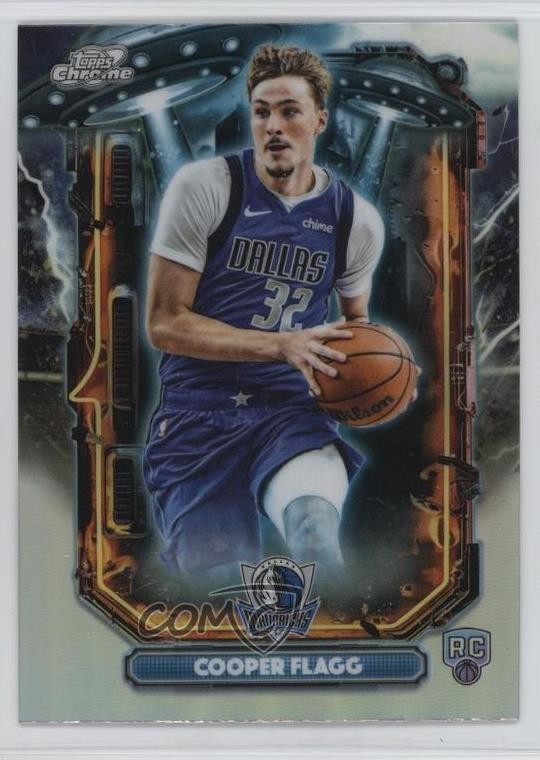 2025 Cosmic Chrome Extraterrestrial Talent Refractor Cooper Flagg Rookie RC 4k5