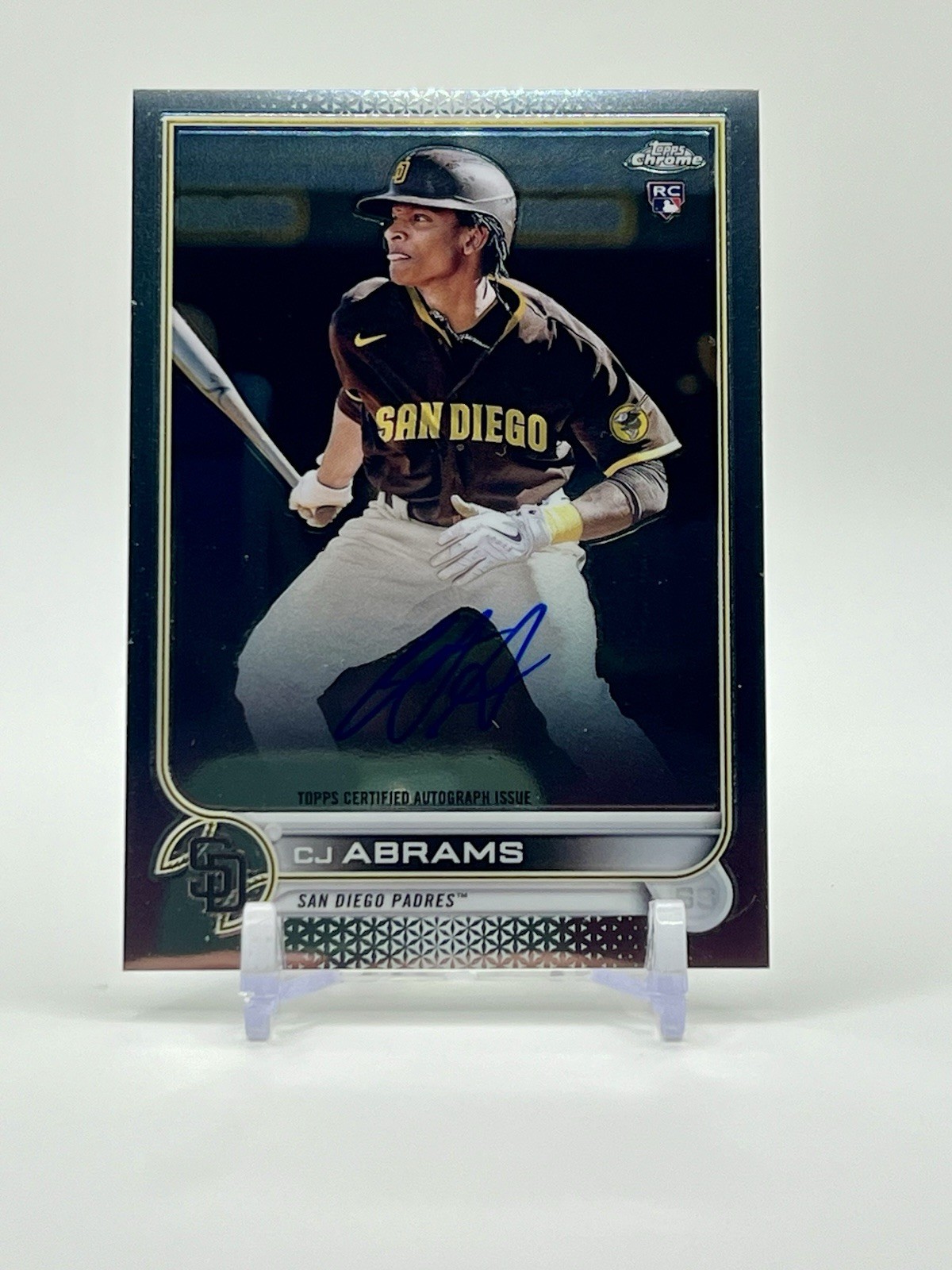 CJ Abrams 2022 Topps Chrome #RA-CA Auto Washington Nationals Rookie Card