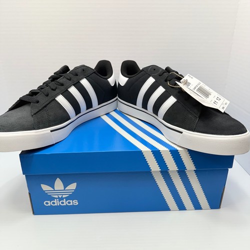 Adidas Campus Vulc Men's Size 11 Sneakers Black White Skateboarding Shoes - Picture 8 of 12