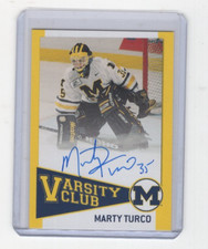 Marty Turco Michigan Wolverines TK Legacy Varsity Club Autograph VH3