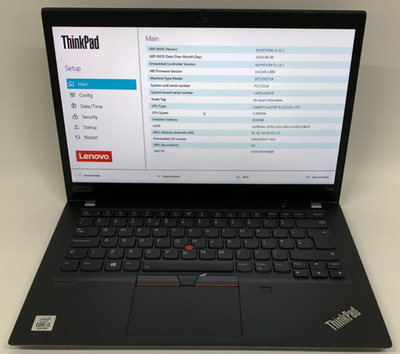 Lenovo Thinkpad T14s 13'' i5 10. Gen 8GB RAM 256GB NVMe Grade C GBR schwarz