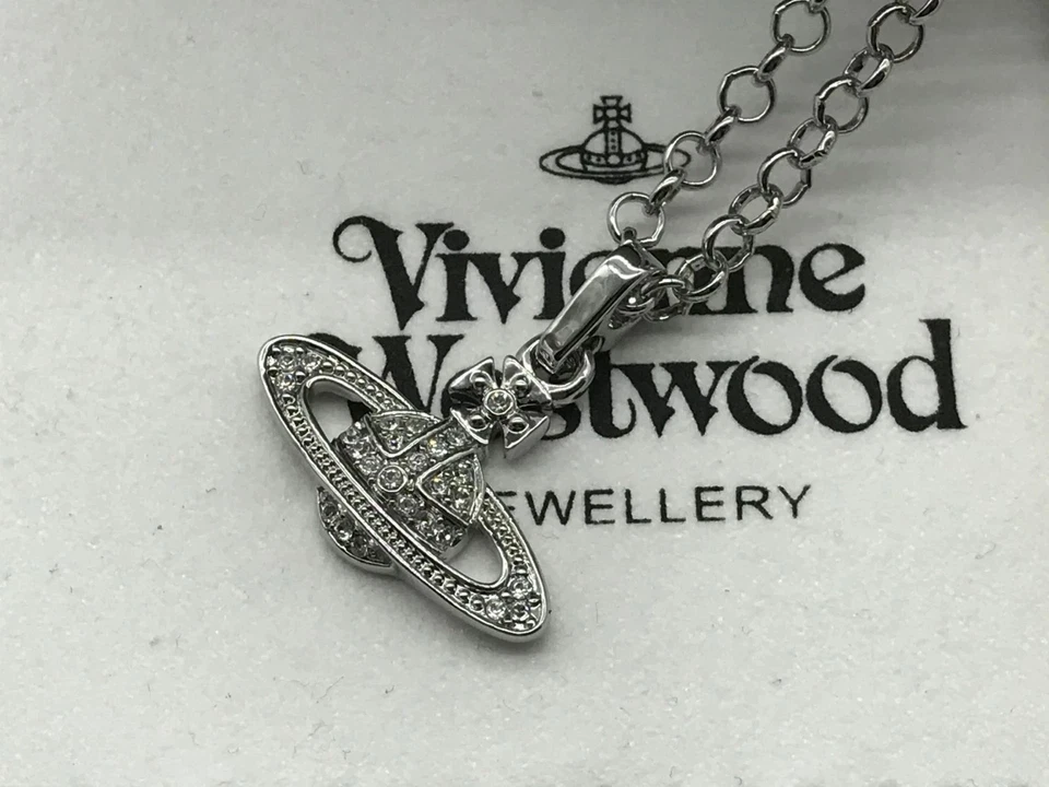 Vivienne Westwood Silver Mini Bas Relief Necklace Chain N4217 - Image 3 of 4