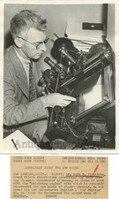 Seth B Nicholson astronomer jupiter moon antique photo