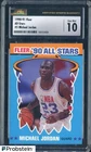1990-91 Fleer All-Stars #5 Michael Jordan Chicago Bulls HOF CSG 10