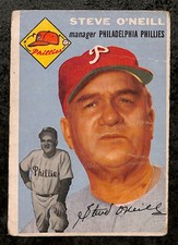 1954 Topps #127 - Steve O'Neill