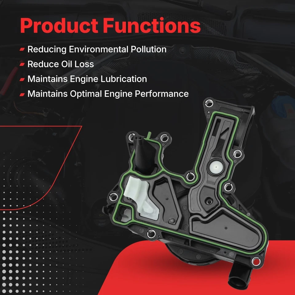 06H103495AE 06H103495J 06H103495AK PCV Valve Engine Crankcase Vent Valve Oil ... - Image 4 of 4