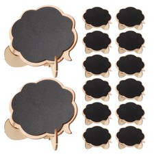 50 Pcs Black Board Sign for Events Party Tabletop Chalkboard Signs