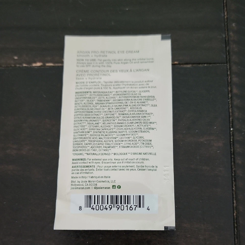 JOSIE MARAN Argan Pro Retinol Eye Cream & Vitamin C Serum Travel Sizes - Image 3 of 4