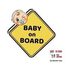 Baby ON Board Car Sticker 5" - 2 PCS - Bumper Sticker for Baby