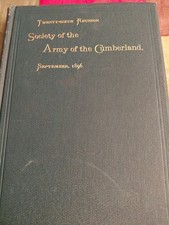 SOCIETY OF THE ARMY OF THE CUMBERLAND Twenty-sixth Reunion September 1896