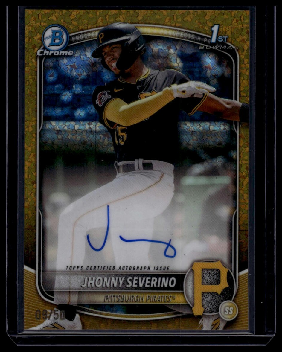 2025 Bowman Chrome #CPA-JS Jhonny Severino Auto Gold Mini-Diamond 9/50