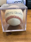Mickey Mantle Signed Official American League Baseball Yankees w/ Clear Case