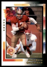 1992 Wild Card Steve Bono Rookie San Francisco 49ers #102. rookie card picture
