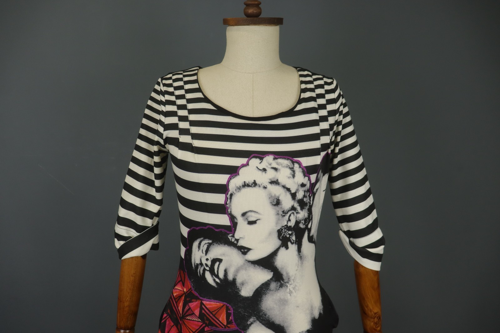 DESIGUAL Multi Patterned Rainbow 69 Long Sleeve R… - image 2