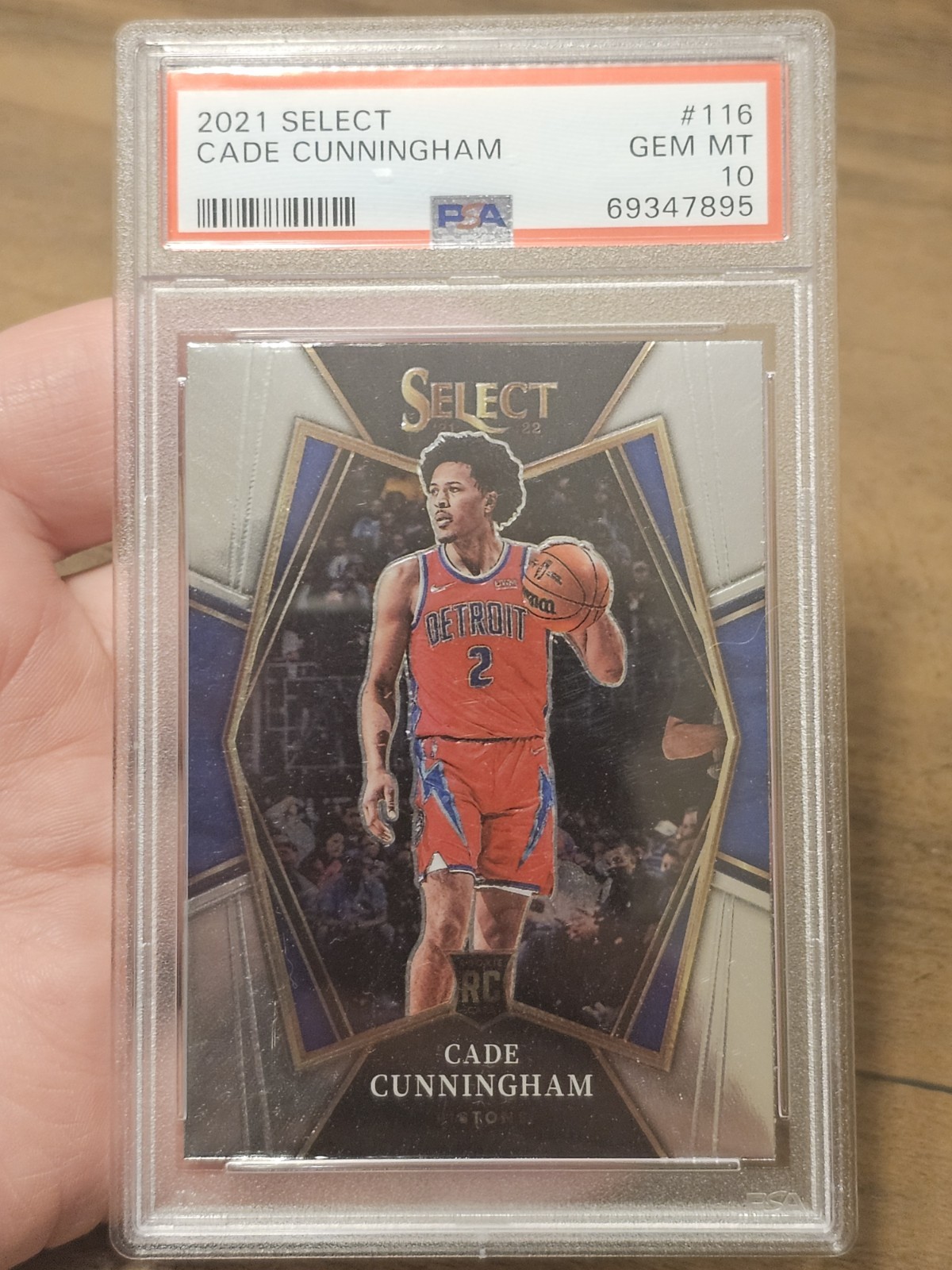 PSA 10 Cade Cunningham Rookie 2021-22 Panini Select #116 (RC) PSA 10 Gem Mint