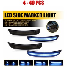 4-40 Dynamic Blue Led Side Marker Light For Dodge Charger 2015-23 Front Rear A