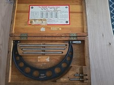 Starrett No. 224 9"-12" Outside Micrometer Set C Made in USA Machinist Lathe