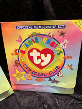 Lot of 3 Ty Beanie Babies Official Club First Edition Membership Kits Complete
