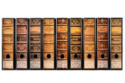 codiarts. 9 breite Ordnerrücken Aufkleber Deko alte Bücher Vintage
