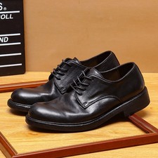 American Retro Men's Shoes Business Casual Shoes Real Leather Work Formal Shoes