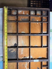 Antique Miller and Richard Wooden Printers Drawer Tray Letterpress no5