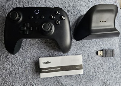 8BitDo Ultimate Bluetooth Controller COMPLETE w/ Box, Charging Dock, Dongle