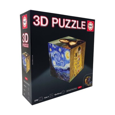 New - Educa 3D Cube Puzzle - Art: 216 Pcs - Ages 14+ | 1+ players